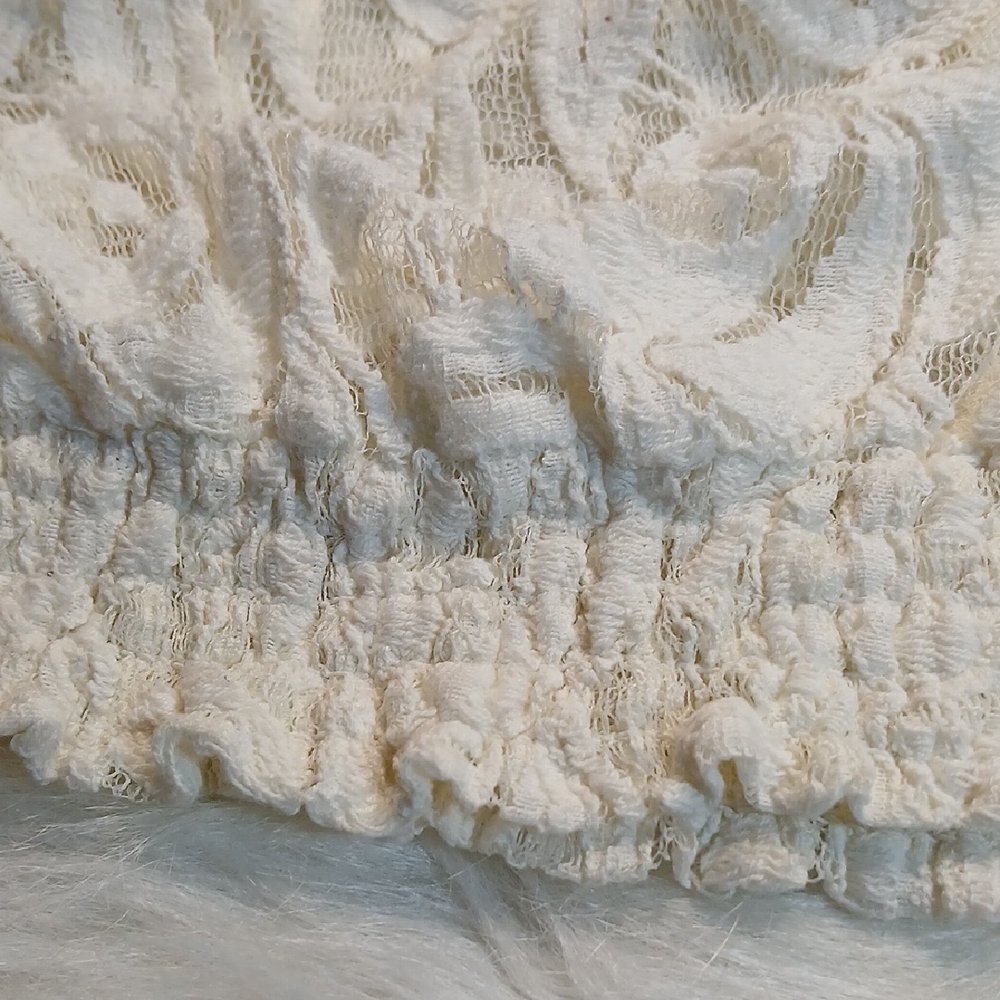 Forever 21 Ivory Lace Blouse 1X - Picture 8 of 9
